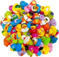 Canard Sonore en Caoutchouc PVC Personnalisable avec Logo, Jouet de Bain pour Bébé, 2 Pouces, Flottant, Idéal pour Fêtes et Vente en Gros