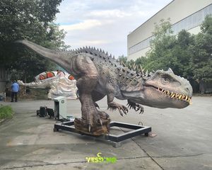 <span class=keywords><strong>Dinosaurio</strong></span> Animatrónico Personalizado de 6 m con Motor Servo, Modelo de <span class=keywords><strong>Dinosaurio</strong></span> de Goma Hecho a Mano, <span class=keywords><strong>Indominus</strong></span> <span class=keywords><strong>Rex</strong></span> para Atracción de Parque - Product Image 3
