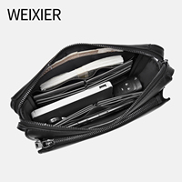 Sac à main de luxe en cuir PU imperméable, antivol, avec fermeture à code, multi-poches à rabat et fermeture éclair