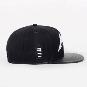 Wholesale ODM Custom Raised 3D Embroidery Logo Leather Brim Peaked <b>Cap</b> <b>Flat</b> Bill Fitted Hats Snapback Baseball <b>Caps</b> for <b>Men</b> - Product Image 5