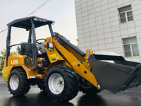 L06 Mini-Radlader Dieselbetrieben 4WD 0,3m Schaufel Niedriger Kraftstoffverbrauch Einfache Wartung Vielseitig Einsetzbar für Landwirtschaft & Hofarbeit
