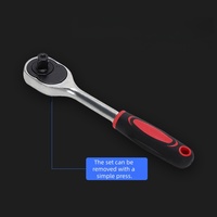 Ensemble d'outils de réparation automobile 46 pièces, coffret rigide en acier au carbone, clés dynamométriques à cliquet et tournevis