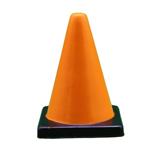 ของเล่นลูกบอลบีบคลายเครียดรูปกรวยจราจรสำหรับเด็ก ทำจากโฟม PU นุ่ม - Product Image 1