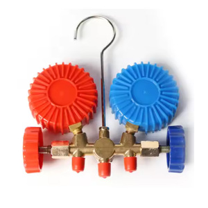 Factory R134A Aluminum Valve Manifold Gauge <strong>HVAC</strong> Brass Air Conditioning Pressure A/C System Refrigeration <strong>Tools</strong> - Product Image 2