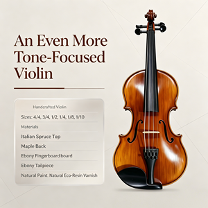 Violín Acústico TXXH280 4/4 para Estudiantes, Tapa de Abeto, Cuerpo de Arce, Accesorios de Ébano - Product Image 1