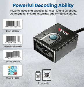 เครื่องสแกนบาร์โค้ด EDOO F43-MRZ USB/RS232 แบบติดตั้งถาวร รองรับบาร์โค้ด 1D 2D สแกน <span class=keywords><strong>QR</strong></span> <span class=keywords><strong>Code</strong></span> สำหรับตู้บริ<span class=keywords><strong>การ</strong></span>ตนเอง - Product Image 3