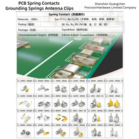 Clip de blindaje RFI de acero inoxidable de 0.70mm de altura operativa, con acabado mate de estaño, para PCB SMT, al por mayor