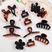 Barrettes en acétate doux pour l'été, accessoires capillaires quotidiens pour femmes, filles et enfants