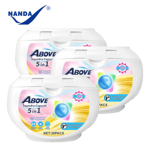 แคปซูลผงซักฟอกแบบใช้แล้วทิ้ง กลิ่นหอมสดชื่น เป็นมิตรต่อสิ่งแวดล้อม ผลิตตามสั่ง ขายส่ง กลิ่นลาเวนเดอร์ วานิลลา กลิ่นออร์คิด 5 in 1 - Product Image 1