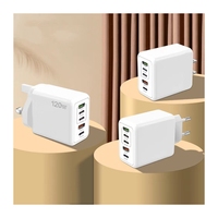 Hot 120W bloc prise 5 Ports QC 3.0 chargeur mural rapide US UK EU prise Portable téléphone portable chargeur rapide USB chargeurs de téléphone portable