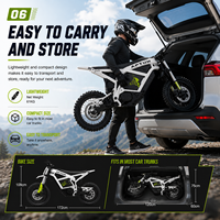 Expédition rapide aux États-Unis, APTUM 2C, moto électrique tout-terrain, puissance nominale de 2000 W, frein à disque hydraulique, moto tout-terrain, autonomie de 40-50 km, vitesse de 45 km/h
