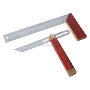 300 мм угол L-образная квадратная линейка с деревянной ручкой - Product Image 6