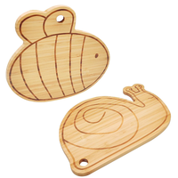 Nouveaux produits : Mini planche à découper en bois de fruits, petit ensemble de planches à découper en bambou, plateau à fromage en forme d'escargot et d'abeille pour la maison