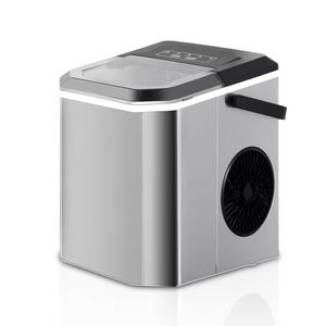 New type of 26-pound/24-hour portable ice <b>machine</b> with handle adjustable countertop with spoon - Product Image 6