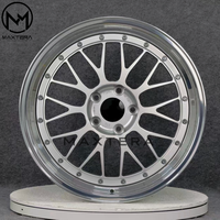 Rines de Aleación Maxtera Forjados Personalizados con Bordes Pulidos y Acabado Cepillado Estilo LM para BMW, Porsche, Audi, AMG, 370Z, GT-R, Mustang, Corvette