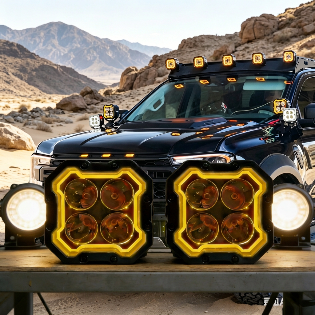 330W Super Bright LED Work Light 800M Long Range Spotlight Floodlight Combo Waterproof Dustpfoof Offroad Driving Lamp for Trucks