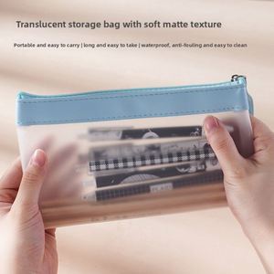 Pochette de transport souple et écologique en TPU transparent imperméable pour documents A4/A5/A6, idéale pour l'école, le bureau, le classement, les cosmétiques et les articles de toilette - Product Image 3