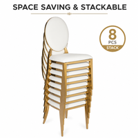 Chaise de Banquet Rectangulaire Moderne en Acier Inoxydable Doré, Meilleurs Ventes, pour Salle à Manger, Mariage, Salon de Luxe, Appartement ou Bar
