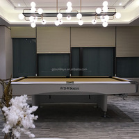 Table de billard professionnelle pliable multifonctionnelle pour extérieur, 8FT 9FT, avec poches en cuir et coussins à rebond élevé