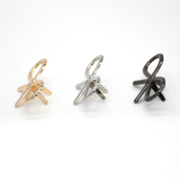 Cloxy Bowknot Clip Boucle Décoratif Bowknot Clip Fermoir Chaussures Charme Métal Bowknot Chaussures Clip pour Sandale Sabot Dames Chaussures