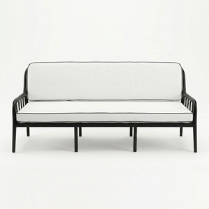 Set Divano Modulare 1+3 Posti con Telaio in Metallo e Tessuto Anti-UV per Giardino, Ricevimenti e Lounge Nuziali sul Mare - Product Image 2