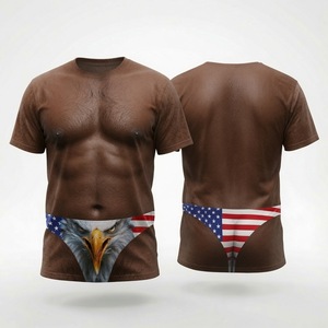 Shorts de Baño para Hombre con Estampado 3D de la Bandera Americana, Tejido de Poliéster, para Playa y Verano - Product Image 2
