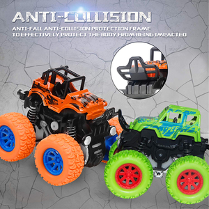 Vente en gros de mini voitures de course tout-terrain en plastique 4x4, jouet pour enfants, camion à chenilles, véhicule à double friction, cascadeur - Product Image 6