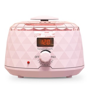 Máquina de depilación con diseño de diamante Rosa Control de temperatura preciso Calentador de cera para derretir Salón de belleza Calentador de cera para depilación - Product Image 1