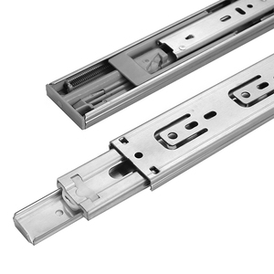 Ray trượt ngăn kéo inox 10-22 <span class=keywords><strong>inch</strong></span>, đóng êm, giảm chấn, đóng im lặng, ba đoạn, phụ kiện nội thất - Product Image 5