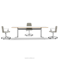 Pieds de table modernes en acier inoxydable pour poste de travail de bureau avec gestion des câbles, design durable et tendance, mobilier de bureau, bureau pour le personnel