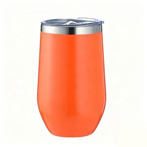 Powder Coat Anti-Slip Exterior Design Wine Cup With Lid Wide Mouth Easy Drinking <b>Christmas</b> <b>Gift</b> Idea ASM09 - Product Image 3