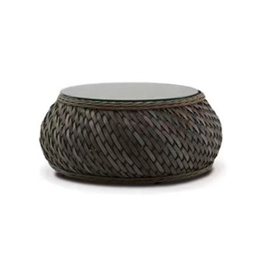 Modern Outdoor Furniture Woven Rope/Rattan Coffee Table Patio Hotel <b>Corner</b> Balcony Luxury Aluminium Garden Sets - Product Image 1