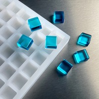 625 cavités carrés moules à bonbons en silicone Mini moule en silicone pour bonbons durs chocolat gommeux caramel ganache glaçons