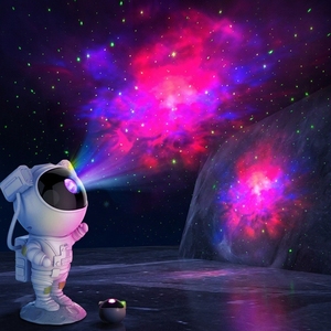<span class=keywords><strong>Projecteur</strong></span> LED Nébuleuse Astronaute Personnalisable, Veilleuse Étoilée USB pour Chambre à Coucher, Cadeau pour Enfants - Product Image 1