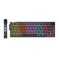 V68 68-Key Mechanical Keyboard Wired Gaming Keyboard Custom Mechanical Keyboard Rotary Knob Keyboard PBT Keycaps Keyboard