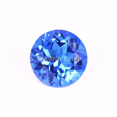 Đá Quý Nano Xanh Thụy Sĩ Sapphire Hình Tròn Chịu Nhiệt