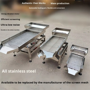 เครื่องคัดแยกเมล็ดพืชอัตโนมัติ ตะแกรงสั่นแบบเส้นตรงสแตนเลสสำหรับอาหาร - Product Image 6