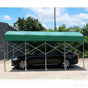 Tente Push Pull - Auvent pliable et mobile, auvent rétractable, protection contre toutes les intempéries, abri extérieur, grande tente de stockage - Product Image 4