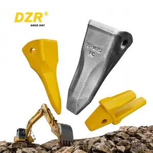 Teeth Drilling Flat Rock Tooth And Attachments Point Adapter With Uh055-7 Ditch Cleaning Rc Excavator Bucket Parts Side Cutters