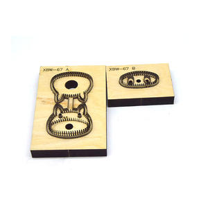 Matrice de découpe personnalisée pour porte-clés de voiture, porte-clés DIY en forme de cochon, pendentif, moule de découpe en acier pour bois, matrices de découpe pour cuir, Spellbinders, Sohobucks - Product Image 3