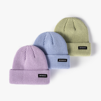 Bonnet tricoté unisexe confortable et doux, couleur unie, haute élasticité, idéal pour l'extérieur et la conduite, pour homme et femme