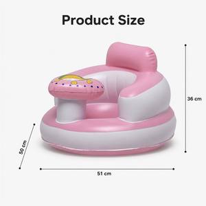 Seduta gonfiabile moderna per neonati con pompa ad aria integrata, vassoio <span class=keywords><strong>a</strong></span> cuore rosa, poltroncina per imparare <span class=keywords><strong>a</strong></span> sedersi, allattamento, camera da letto, soggiorno - Product Image 3