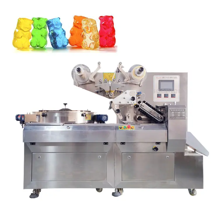 Automatic jelly gummy candy/soft candy chewing bubble gum packaging machine