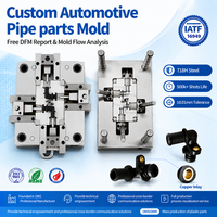 Connecteur de tuyau automobile en nylon PA6 GF30 personnalisé, OEM ODM, raccord de tube de précision, moulage par injection plastique