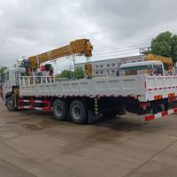 Camion grue Euro V Dongfeng 6x4, 270 CV, boîte de vitesses 9 rapports, grue à flèche droite 5 sections de 12 tonnes