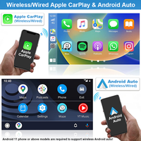 Autoradio Android pour VW Seat Skoda avec Apple CarPlay sans fil, Android Auto, navigation GPS, Plug and Play, 2 Go de RAM, 32 Go de stockage