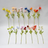 Fleurs artificielles de coquelicot à toucher réel, vente en gros, arrangement floral de faux coquelicot, directement de l'usine