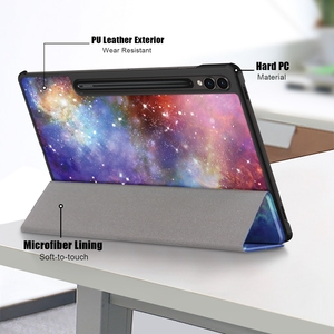 Lật Sơn Cứng PC Trở Lại PU Da Bìa Tablet Trường Hợp Đối Với Samsung <span class=keywords><strong>Galaxy</strong></span> <span class=keywords><strong>Tab</strong></span> S9 11Inch 2023 S9 Siêu S8 S7 - Product Image 4