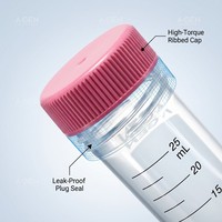 Tube à centrifuger conique jetable en PP transparent coloré de 25 ml, stérile, sans RNase ni ADNase, consommable de laboratoire