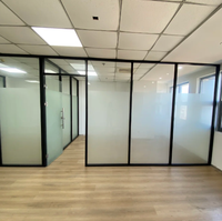 Cloisons en verre à cadre en aluminium moderne, épaisseur 8 mm, dimensions personnalisées, installation facile, panneaux pour chambre, salle à manger, bureaux à domicile